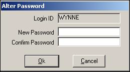 Changing the password